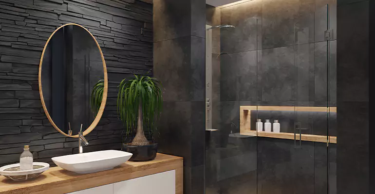 Bathroom Floor Tile Remodel in Hibbing